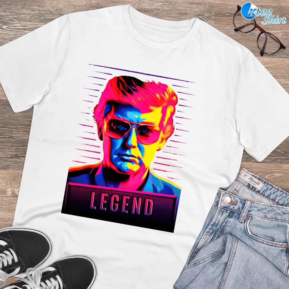 Premium Official Donald Trump Legend neon light art design T-shirt