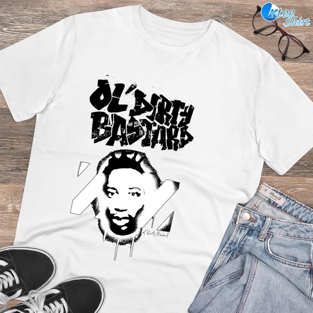 Premium Official Ol’ Dirty Bastard Graffiti Portrait White art design T-shirt