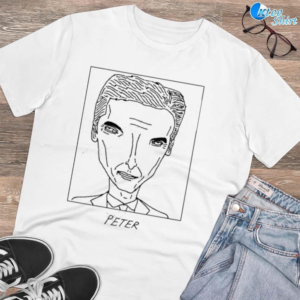 Premium Peter capaldi badly drawn celebrities art design t-shirt