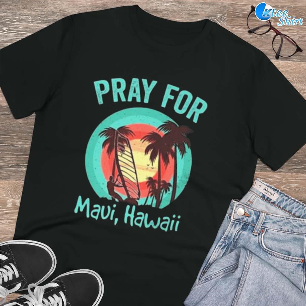 Premium Pray for Maui Hawaii lahaina strong art design t-shirt