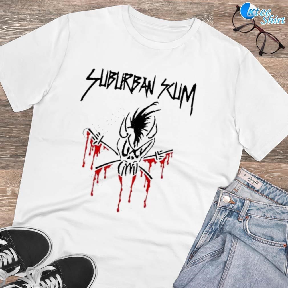 Premium Suburban scum art design t-shirt