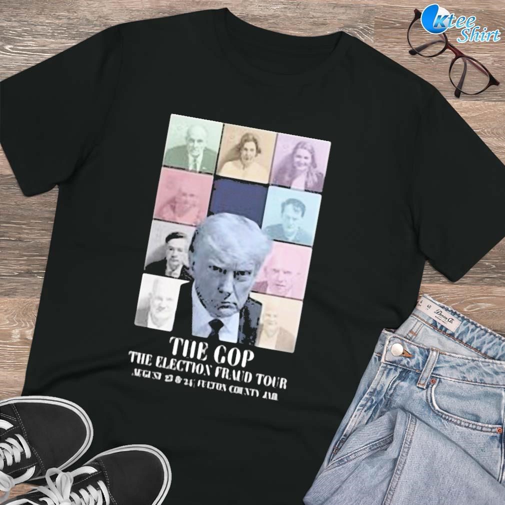 Premium The gop the election fraud tour august 23 and 24 fulton county jail Donald Trump photo design T-shirt