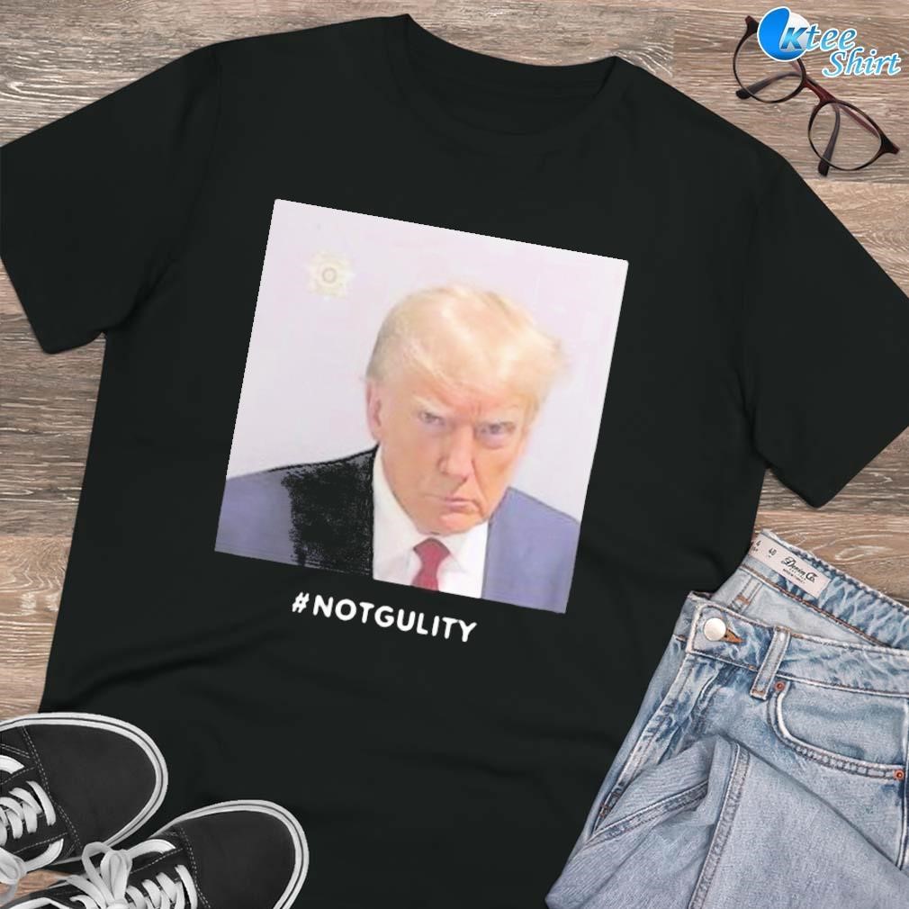 Premium Trump MugShot Not Guilty photo design T-shirt