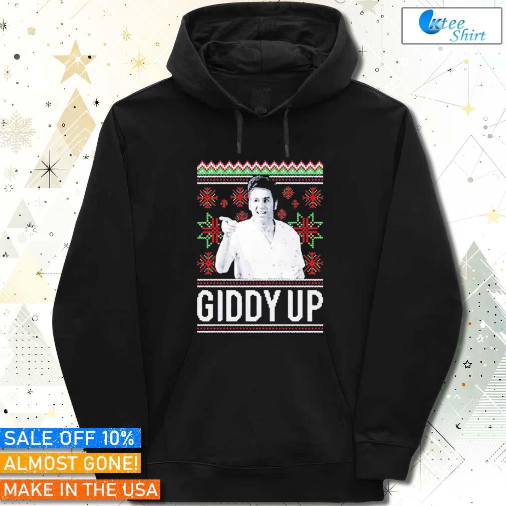 Cosmo Kramer giddy up ugly Christmas sweater Hoodie