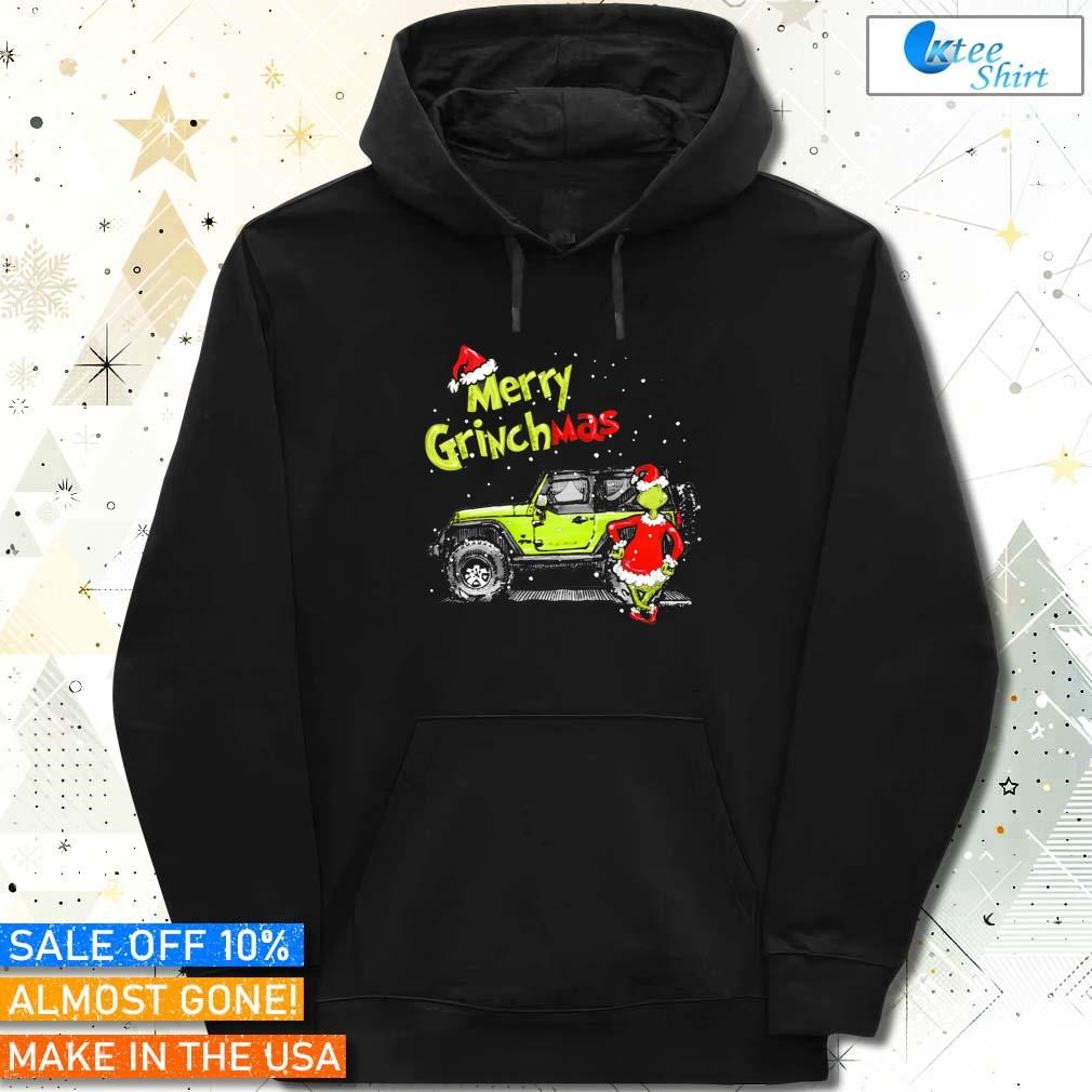 Jeep merry Grinchmas Grinch Santa 2023 hoodie