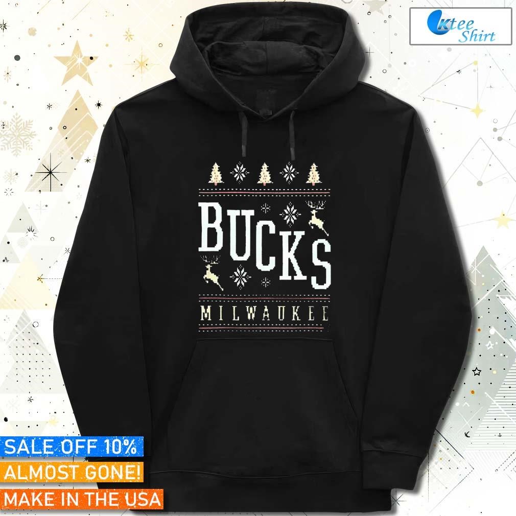 Milwaukee Bucks ugly Christmas sweater unique holiday hoodie design