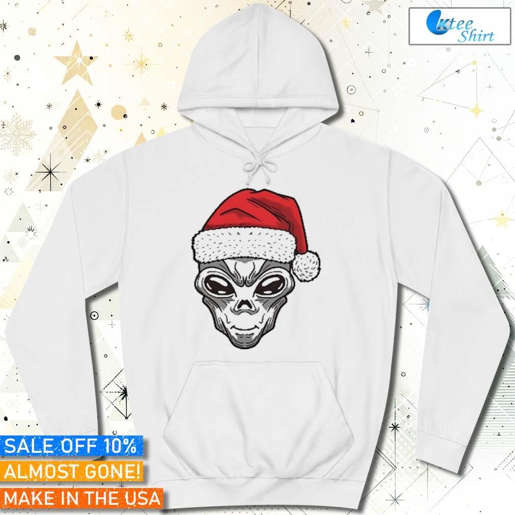 Xmas alien Santa Christmas 2023 Hoodie